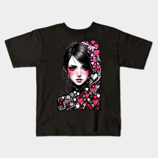 woman illustration Kids T-Shirt